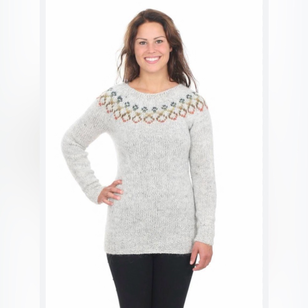 Sunna Icelandic Hand Knit Wool Sweater